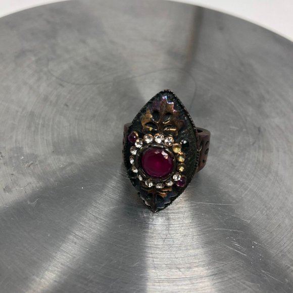 Ring Authentic silver Turkish ruby - Picture 4 of 5